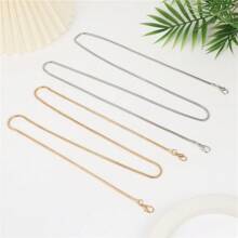 1pc Metal Snake Bone Chain Strap, Universal Bag Accessory - Gold - View 2
