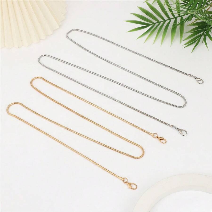 1pc Metal Snake Bone Chain Strap, Universal Bag Accessory