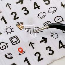 3 stuks/set Letter, Nummer, Maand, Dag, Weerpictogramstickers, Scrapbooking Decoratieve stickers voor planner, dagboek