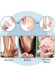 5/15 件装凝胶水泡绷带水泡垫 - 防水水胶体绷带，适用于脚跟、脚趾和脚 - 用于预防和恢复的水泡垫