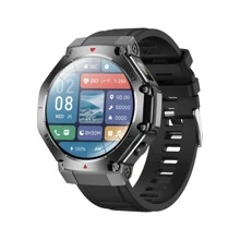 TR3MAX Smart Watch With Calling Function, Wireless 5.0, Multiple Sports Modes, Weather Forecast, AI Voice Control, Music Playback, Compatible With IPhone And Android, TFT Display, Silicone Strap, USB Charging, 410mAh Battery, Smart Watch For Android Phones