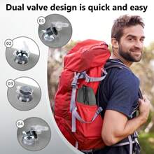 Lightweight Portable Inflatable Wedge Pillow - Ideal For Sleeping, Leg Elevation. Fast Inflation & Deflation For Bed, Travel, Camping Use - Grey - View 2