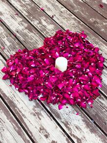 100/200/500/1000/2000 片高品质天然干红玫瑰花瓣 - 非常适合婚礼、蜡烛和肥皂制作、DIY 工艺品 - 紅色 - 查看 8