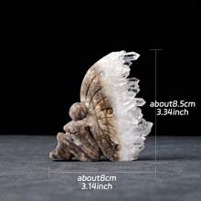 1pc Natural Healing Crystal Stone Clear Quartz Cluster Butterfly Wing Girl Figurines Home Decoration Birthday Gift