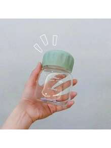 1 件迷你玻璃水杯，小咖啡牛奶杯，便携可爱杯子，水瓶