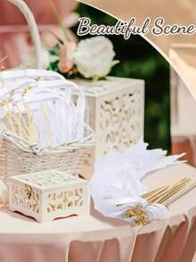 10/20PCS Lace Ribbons And Silver Bell Party Wands, Party Gifts, Ribbon Wands, Wedding Decorations, Magic Fairy Wands