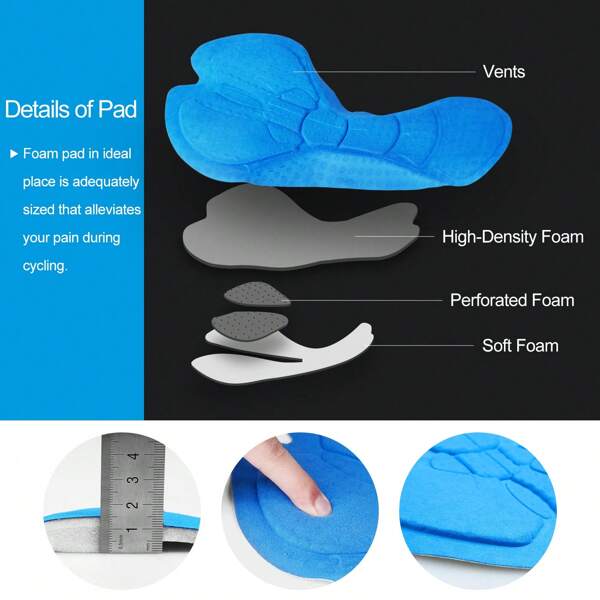 Pantaloncini da ciclismo da uomo INBIKE, adatti per ciclismo, allenamento, spinning, traspiranti, ad asciugatura rapida, alta elasticità