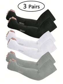 4 pares de mangas protectoras contra el sol unisex para actividades al aire libre en verano, accesorios de Halloween, guantes de invierno para el frío