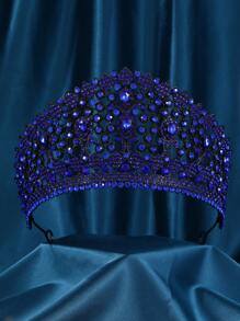 Tiaras y coronas para mujeres, tiara de novia para la boda, corona de reina con rhinestone, accesorios de cabello con cristales para disfraces para cumpleaños, baile de graduación, celebración y bodas oscuras de estilo gótico