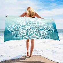 Toalla de playa de microfibra extra suave - Secado rápido, sin arena, estampado vibrante - Perfecta para nadar y bañarse - Regalo ideal para familia y amigos