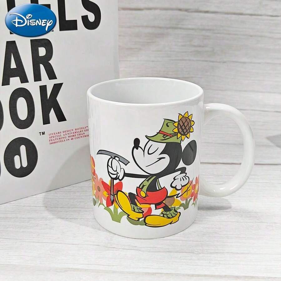 1 Cốc sứ hình chuột Mickey Disney được cấp phép chính thức 400ml Thiết kế nhân vật Minnie Donald Daisy Pluto cổ điển Hoàn hảo cho bữa sáng Cốc đựng nước cà phê Văn phòng tại nhà Bếp Lễ hội Giáng sinh Quà tặng sinh nhật - Hoa Mickey MN-84322 - Xem 1