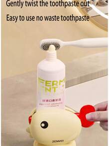 1pc/2pcs Whale Suction Tooth Extractor New Whale Toothpaste Extractor Bathroom Bathroom No-Drill Wall Suction Toothpaste Collection Home Bathroom Decor Summer - Multicolor - View 8