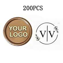 200 Pcs Wax Seals Stickers, Custom Logo Wax Stickers, Handmade Wax Seal Stickers For Wedding Invitation, Self-Adhesive Envelope Wax Stickers-Bronze,Back To School,School Supplies,Multi-Functional,Ornamental,Reusable,Modern,Colorful,Cute,Vintage,Cartoon,Kawaii,Custom,Personalized,Unique,Customized,Workers,Clients,Students,For Business/Work/Office,For School,School Supplies,Back To School,For Office,For School,For Classroom,For Teacher Gifts,For University,For Colleague,For Dorm Rooms,For Teacher,For Boys And Girls,For Teenagers,Junior High School Students,Middle School Students,High School Senior High School Students,College Students,University Students,Freshman,Sophomore,Underclassmen
