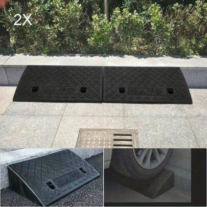 Heavy Duty Curb Ramp Portable Lightweight Threshold Ramp For Wheelchair Car Bike