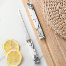 1pc Sharp Stainless Steel Fruit Knife, Multifunctional Outdoor BBQ Steak Meat Fruit Cutting Utensil