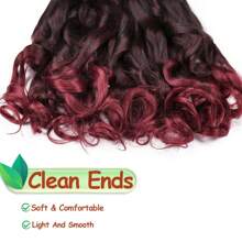 French Curly Braiding Hair 22 Inch Bouncy Loose Wave Crochet Braids Hair For Braids Synthetic Hair Extentions For Women