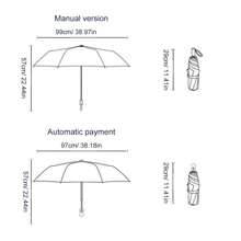 [Van Gogh Inspired, Folding Umbrella] 1pc Black Cat Pattern Folding Umbrella - Van Gogh Inspired, Casual Cute Fashion Style, Manual Open, 8 Ribs, Pongee & Iron Material, Foldable Sunshade With UV Protection