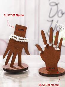 1 szt. Niestandardowa tacka na palmę oka, luksusowa biżuteria bransoletka kolczyki naszyjnik pierścień zegarek, tacka na biżuterię, przechowywanie kluczy w domu salon biuro, idealny prezent