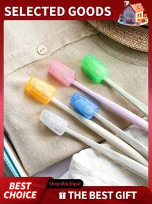 10pcs Toothbrush Head Protective Cover,Portable Toothbrush Case - Toothbrush Head Protective Cover For Travel, Compact Toothbrush Holder, Transparent Toothbrush Travel Casebathroom Decor Summer Back To School