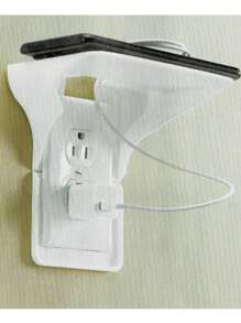 Repisa Para Contacto Betterware - Repi Contacto - Repisa Para Celular Repi Contacto de Betterware. Sirve para colocar celulares, bocinas, llaves o cualquier otro objeto soporta hasta 800g. mide 15x10x15cm - Blanco - Ver 4