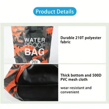 5L Waterproof Sports Bags Swimming Dry Bag Camera Storage For Fishing Boating,Waterproof Backpack Bag,Bucket Bag Outdoor Rafting Waterproof Bag,Swimming Wet And Dry Separation Waterproof Bag,For Girl Boy Men Woman Basics Swim Bag Swimmers Tropical Coastal Vibes Beach Bag For Swimming Summer Island Holiday Vacation Beach Accessories Purse Wallet For Travel Holiday Pool - Multicolor - View 4