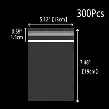 XZV 300个可重复密封塑料袋，尺寸4-30厘米，厚度0.06毫米/2.48密耳/0.00248英寸，透明拉链袋，适用于珠宝、礼品、包装、配件等多种用途。 - 300Pcs - 查看 16