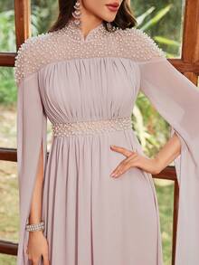 Vestido de fiesta/formal elegante hecho a mano, vestido de noche formal de mujer muy decorado, vestido de invitada para boda