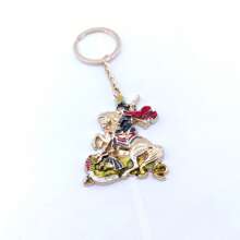 Saint George Metal Keychain - Gold Or Silver - Resistance And Ogun Style - Gold - View 3
