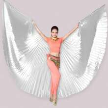 Belly Dance Wings Of Isis With Stick Adult Belly Dance Costume Angel Wings Halloween Carnival Stage Wings Performance - Multicolor - View 7