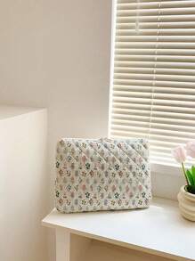 Fashionable, Simple, And Sweet, Printed IPad Bag, Laptop Bag, Notebook Storage Protective Case, Suitable For 11-Inch/13-Inch IPad, Laptop Storage, Ideal For Commuting, Business Trips, And The Top Choice For Gifts For Friends And Colleagues. - Green - View 12