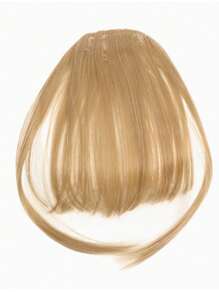 合成夹式刘海前片整齐黑棕色刘海假发片假发片刘海假发片夹式接发片女士日常佩戴