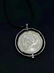 Collar con colgante de rosa azul linda para Ekko y Jinx Powder, joya única como regalo para mujeres y niñas, fans de Jinx y Ekko