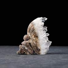 1pc Natural Healing Crystal Stone Clear Quartz Cluster Butterfly Wing Girl Figurines Home Decoration Birthday Gift