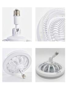 Ceiling Fan With Light And Remote Control, E27 Base, 3 Speed Wind Adjustment, 3000-6500k Dimmable LED Light For Bedroom, Kitchen - 透明水晶 - 查看 8