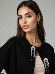 1pc Heat-Fixed Rhinestone Appliques For Bridal Gown, Dresses, Suits - Rhinestone Sewing-On Decorations - 1 Item - View 7