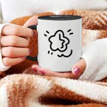 [Mok met ster en zon] 1 stuk creatieve en unieke keramische koffiekopjes, ideaal voor sap, melk, koffie - perfect verjaardags- en vakantiecadeau voor familie, cadeau voor hem, grappige mok, geschikt voor kantoormiddagthee, koffiekopje, geschikt voor thuisontbijt, melkkopje, beker voor koude dranken, mok, waterkopje, melktheekopje, bierkopje, herbruikbaar keramisch materiaal, ook geschikt voor creatieve feestcadeaus.