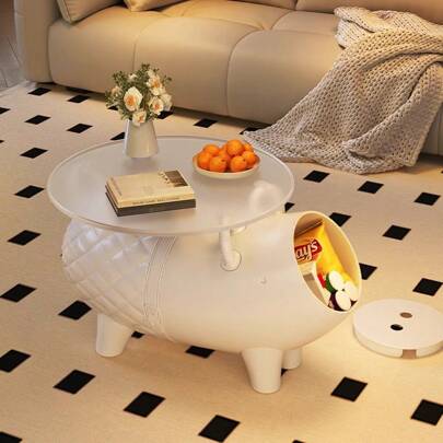 1 pezzo Sgabello contenitore a forma di maialino carino, decorazione per soggiorno o camera da letto, poggiapiedi, organizer per donne, elementi essenziali da viaggio, articoli per il ritorno a scuola, arredamento autunnale per dormitorio