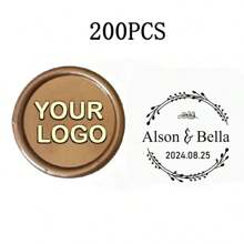 200 Pcs Wax Seals Stickers, Custom Logo Wax Stickers, Handmade Wax Seal Stickers For Wedding Invitation, Self-Adhesive Envelope Wax Stickers-Bronze,Back To School,School Supplies,Multi-Functional,Ornamental,Reusable,Modern,Colorful,Cute,Vintage,Cartoon,Kawaii,Custom,Personalized,Unique,Customized,Workers,Clients,Students,For Business/Work/Office,For School,School Supplies,Back To School,For Office,For School,For Classroom,For Teacher Gifts,For University,For Colleague,For Dorm Rooms,For Teacher,For Boys And Girls,For Teenagers,Junior High School Students,Middle School Students,High School Senior High School Students,College Students,University Students,Freshman,Sophomore,Underclassmen