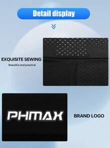 3 pezzi/1 pezzo Cappelli leggeri e traspiranti con design a teschio PHMAX, cappelli da sole da ciclismo estivi, adatti per la corsa, colore nero