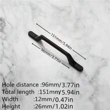 1 Piece Of Modern Minimalist Aluminum Alloy, Gold/Black Handle Drawer, Wardrobe, Nightstand, Locker, Door Handle, Furniture Hardware