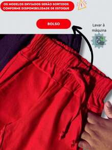 Calça Jogger Meninas Infantil e Juvenil Cores ALEATORIAS