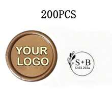 200 Pcs Wax Seals Stickers, Custom Logo Wax Stickers, Handmade Wax Seal Stickers For Wedding Invitation, Self-Adhesive Envelope Wax Stickers-Bronze,Back To School,School Supplies,Multi-Functional,Ornamental,Reusable,Modern,Colorful,Cute,Vintage,Cartoon,Kawaii,Custom,Personalized,Unique,Customized,Workers,Clients,Students,For Business/Work/Office,For School,School Supplies,Back To School,For Office,For School,For Classroom,For Teacher Gifts,For University,For Colleague,For Dorm Rooms,For Teacher,For Boys And Girls,For Teenagers,Junior High School Students,Middle School Students,High School Senior High School Students,College Students,University Students,Freshman,Sophomore,Underclassmen