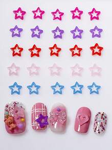 100pcs Spring Summer Nail Decorations Ocean Animal Mermaid Shell Starfish Nail Charms For Nail Art - Cute Kawaii Fish & Jellyfish Flatback Rhinestones, DIY Nails Decorations, Scrapbooking & Home Decor Craft Accessories