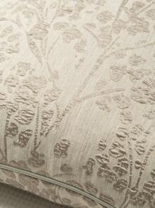 1 pieza Funda de cojín cuadrada de estilo campestre con diseño jacquard floral, de poliéster suave y cómoda para decoración del hogar en la sala de estar