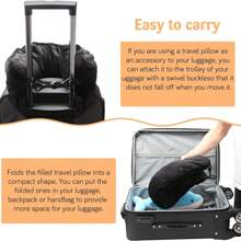 New Travel U-Shaped Pillow, Filled With Clothing & Daily Supplies, Convenient Portable Design For Travel And Flight