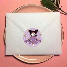 Sanrio (Autorizado) 500 Adesivos/1 Rolo Adesivos da Hello Kitty Beleza Negra Cinnamoroll 500 Rolos - Perfeito para Celulares, Copos e Embalagens de Presentes, Presentes Fofos