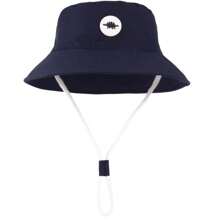 恐龙图案婴儿遮阳帽，幼儿夏季帽，婴儿渔夫帽，防护渔夫帽，儿童沙滩帽，男女宝宝均适用 - 恐龍皮標-短沿盆帽 - 查看 4