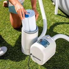 Intex Depuradora de cartucho para piscina, filtración 9.463 l/h, cartucho reemplazable tipo B, temporizador programable, Hydro Aeration, hasta 52.900 L, mantenimiento de agua en piscinas ✅ Entrega 24/48h a España (península)