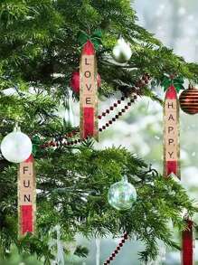 100个木制塑料英文字母，包括数字符号和拼写字母，适用于手工艺品、DIY木制礼品装饰、杯垫制作、拼写游戏、节日派对装饰、婚礼季房间装饰、家居装饰，非常适合圣诞节、婚礼、情人节、感恩节、复活节、万圣节和其他节日。 - 彩色 - 查看 3