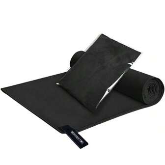 1pc Camping Towel, Super Absorbent, Quick Drying Ultra-Fine Fiber Travel Towel, Compact Gym Towel, For Swimming, Beach, Hiking, Yoga, Travel, Sports